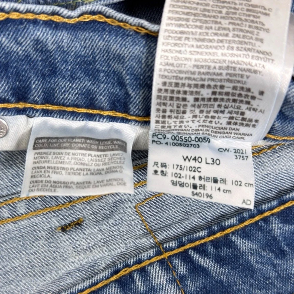 Levi's‎ 550 Relaxed Fit Jeans Tapered Leg Blue Denim Medium Wash 40x30